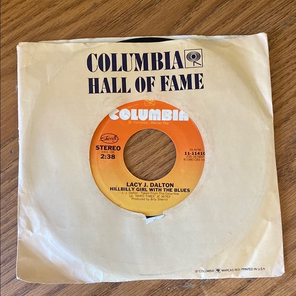 Columbia Other - LACY J. DALTON Hillbilly Girl With The Blues 45 7" COUNTRY Vinyl Record Records